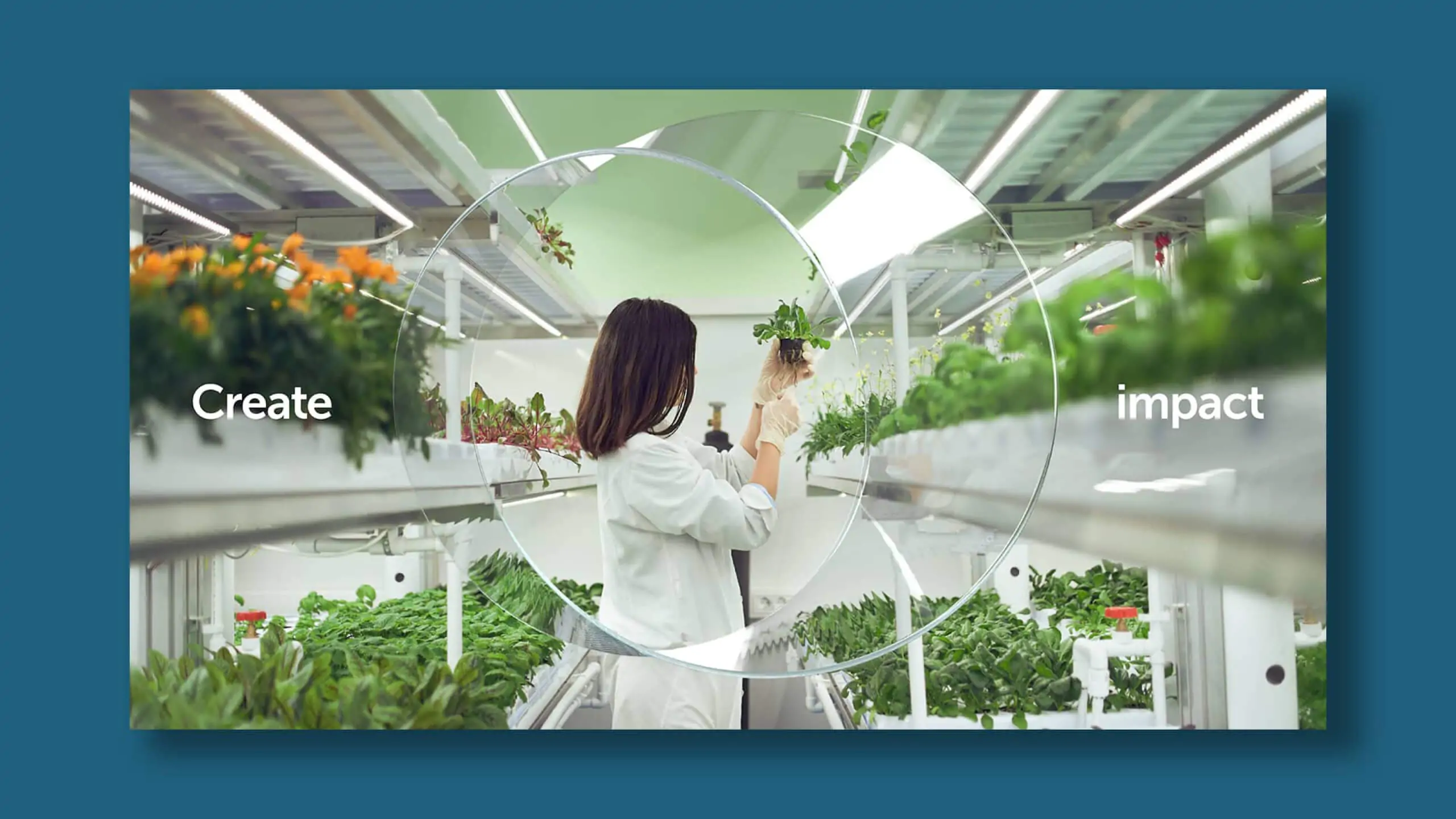 IMI branding with woman in hard hat